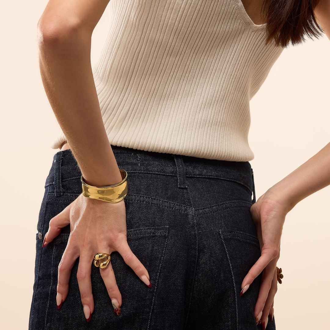 Bracelets fantaisie dorés