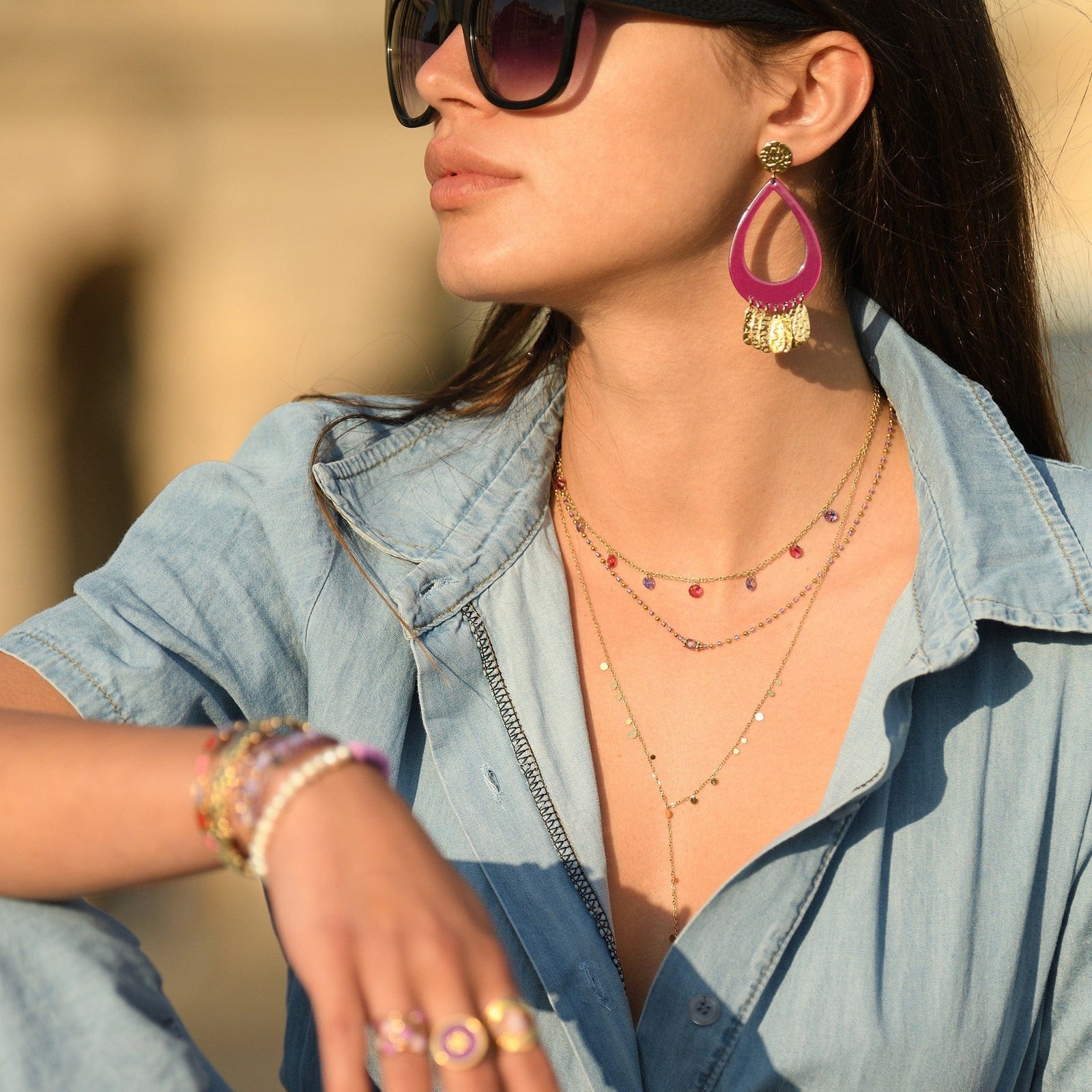 Colliers fantaisie argentés