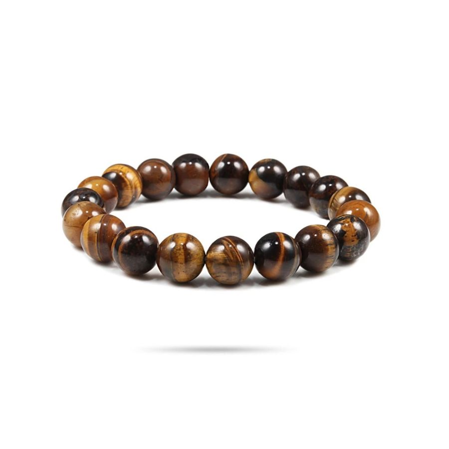 Bracelet perles de pierres naturelles 10 mm pour homme | Téo