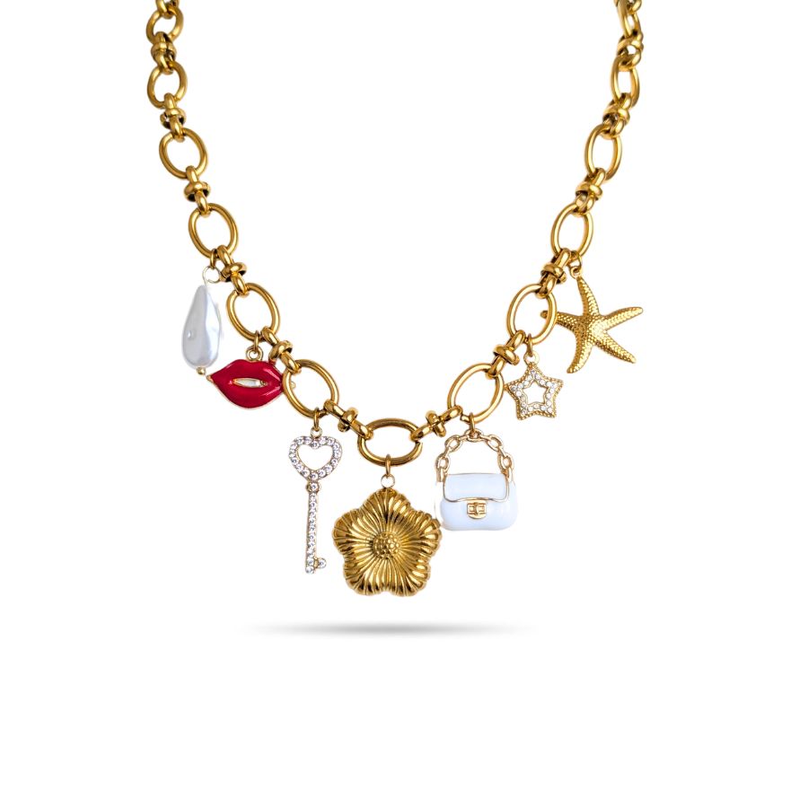 Collier à charms | Collier à breloques personnalisé Elisa
