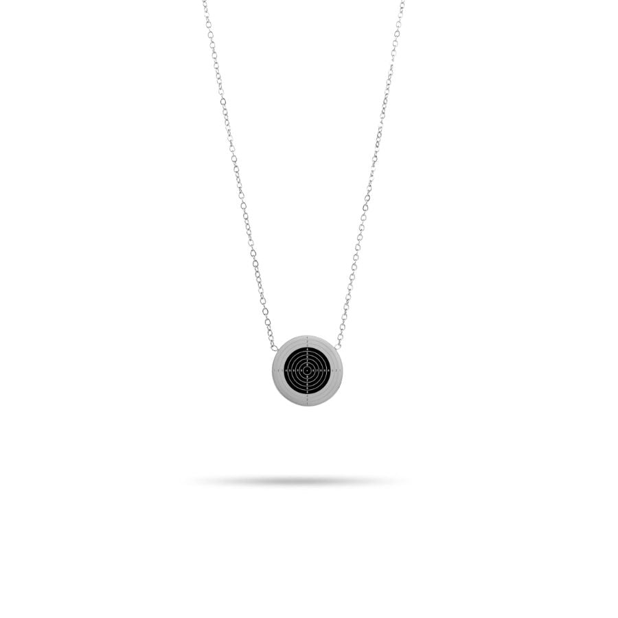 Collier cible carabine à personnaliser en acier inoxydable | Ambre